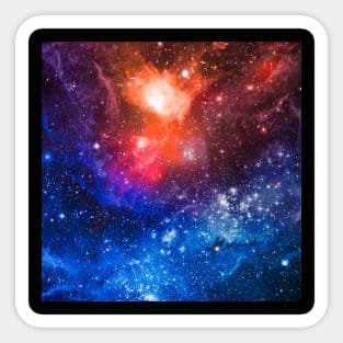 Nebula Space and Stars Sticker